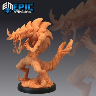 shrimp folk water humanoid sea creature underwater ocean encounter epic-miniatures Store fantasy medieval monster rpg warhammer sla enemy tabletop dungeon dnd pathfinder npc pre-supported supported pre 3d print model - Mito3D