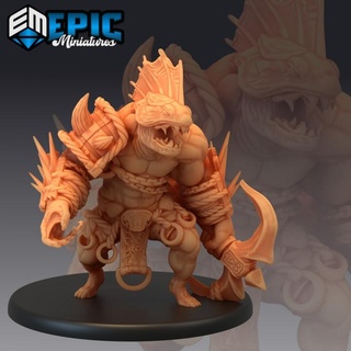 abyss hulk anchor ocean monstrosity fish folk brute sea & water encounter epic-miniatures Store fantasy medieval monster rpg warhammer sla enemy tabletop dungeon dnd pathfinder npc pre-supported supported pre 3d print model - Mito3D