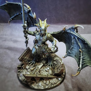 penumbral first mightiest shadows landon alumbaugh  Tabletop Tabletop Characters & Creatures demon chain monster table top wings shadow base prince wargame chaos 100mm penumbral undivided  3d print model - Mito3D