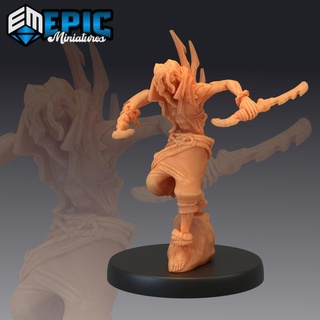 marine warrior dual sword legendary sea fisher ocean water hunter epic-miniatures Store fantasy medieval monster rpg warhammer sla enemy tabletop dungeon dnd pathfinder npc pre-supported supported pre 3d print model - Mito3D