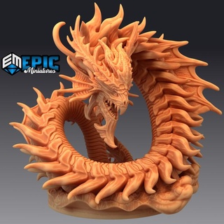 leviathan ocean god legendary sea serpent ancient water demon epic-miniatures Store devil fantasy medieval monster rpg warhammer sla enemy tabletop dungeon dnd pathfinder npc pre-supported supported pre 3d print model - Mito3D