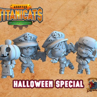 Halloween guardie eriberto valle mart nez tavolo personaggi creature Sci Fi universo 40k carina warhammer miniatura chibi 3d print model - Mito3D
