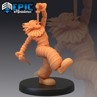 horror clown sword swallower scary circus encounter epic-miniatures Tabletop Characters & Creatures Store fantasy medieval monster rpg warhammer sla enemy carnival tabletop dungeon dnd pathfinder npc pre-supported supported pre 3d print model - Mito3D