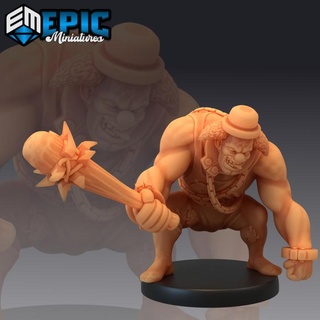 horror clown brute scary circus encounter epic-miniatures Tabletop Characters & Creatures Store fantasy medieval monster rpg warhammer sla enemy carnival tabletop dungeon dnd pathfinder npc pre-supported supported pre 3d print model - Mito3D