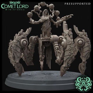 oracle mad architect comet lord miniatures Tabletop Characters & Creatures Store golem horror robot robotic undead blind dnd construct shaman dnd5e seer 3d print model - Mito3D