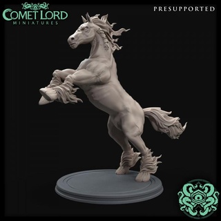 infernal nightmare comet lord miniatures Tabletop Characters & Creatures Store creature monster mount horse fiend dnd steed dnd5e 3d print model - Mito3D