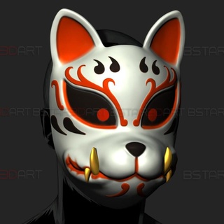 japanese kitsune mask - high quality details - halloween cosplay 3dpropsdesigns  Props & Cosplay Props & Cosplay Masks and Helmets Store halloween fox-mask kitsune-mask hannya-mask japan-mask japanese-mask halloween-mask demon-mask oni-mask ghost-of-tsushima-mask monster-mask rabbit-mask animal-mask halloweencosplay aragami-mask japanesekitsunemask highqualitydetails aragami-2-mask  3d print model - Mito3D
