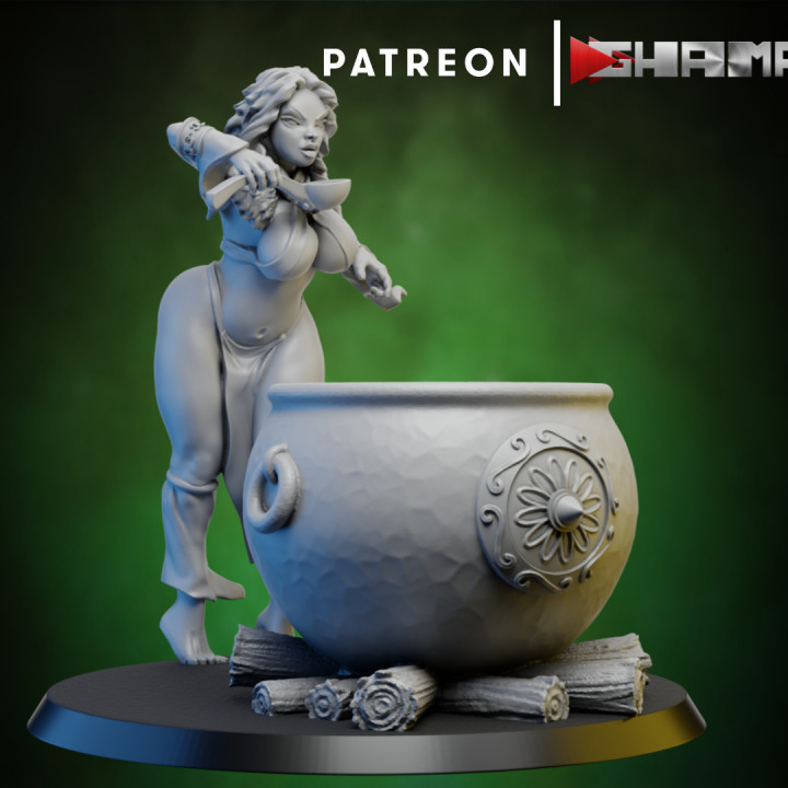 ogre pinup support ready ghamak Tabletop Characters & Creatures Fantasy Universe Store dragons dungeons fantasy warhammer miniature dnd wh wargam 3D print model - Mito3D