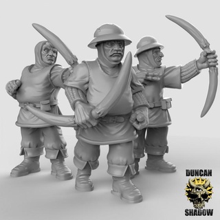 Cidade guardas arcos pré apoiado duncan sombra tampo mesa personagens criaturas fantasia universo loja guarda masmorras Dragões dnd descobridor jogos npc ttrpg 3d print model - Mito3D