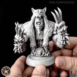 orc shaman bust my3dprintforge Tabletop Characters & Creatures Fantasy Universe Board Games Store Fan Art Busts fantasy figurine rpg statue painting warcraft dnd mmorpg 3d print model - Mito3D