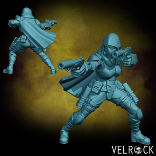 tempest guardsman ghost female presupported velrock art miniatures Toys & Games Tabletop Characters Creatures Fantasy Universe Board Store 40k guard soldier space trooper unit wargaming warhammer destiny scifi ranger wargame commando imperial supported 3d print model - Mito3D