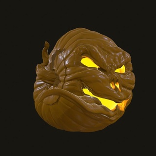 halloween pumkin cult gui jack lantern scary spooky 3d print model - Mito3D