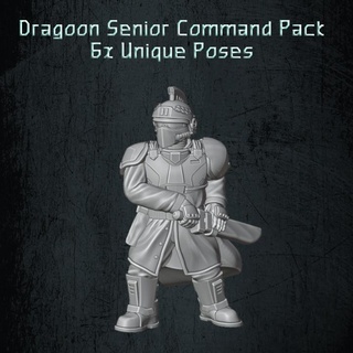 dragoon senior command pack quartermaster3d Tabletop Characters & Creatures Sci-Fi Universe Store scifi soldiers infantry 28mm grimdark troopers officers 3d print model - Mito3D