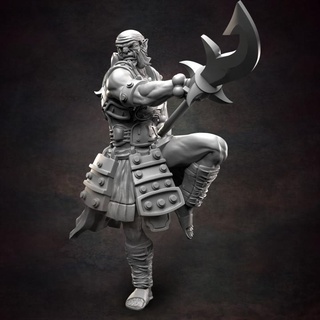 orc warrior 02 red clay collectibles Store japanese ninja 3d print model - Mito3D