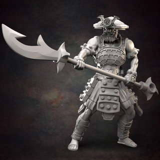 orc warrior 03 red clay collectibles Store japanese 3d print model - Mito3D