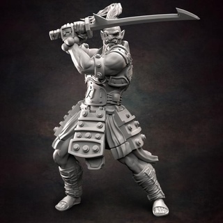 orc warrior 04 red clay collectibles Store japanese 3d print model - Mito3D