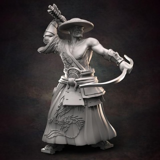 orc archer 04 red clay collectibles Tabletop Characters & Creatures Fantasy Universe Store ranger samurai 3d print model - Mito3D