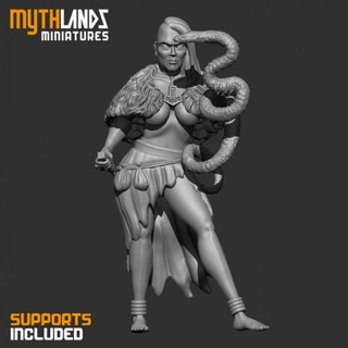 witch mythlands miniatures Tabletop Characters & Creatures Fantasy Universe Store rpg viking miniature snake wargame dnd 3dminiature mythlandsminiatures 3d print model - Mito3D