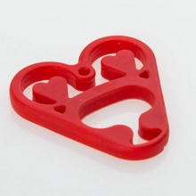 heart shaped pendant jewellery hearts valentines 3d print model - Mito3D