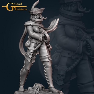 celine - female duelist galaad miniatures Tabletop Characters & Creatures Fantasy Universe dragon roleplay sword vampire hunter tabletop order dungeon werewolf rogue tribes inquisition 3d print model - Mito3D