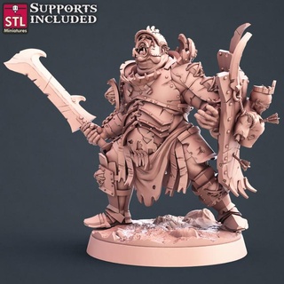 orc warband berseker stl miniatures Tabletop Characters & Creatures Fantasy Universe Store fantasy wargames warhammer character enemy tabletop d&d 3d print model - Mito3D