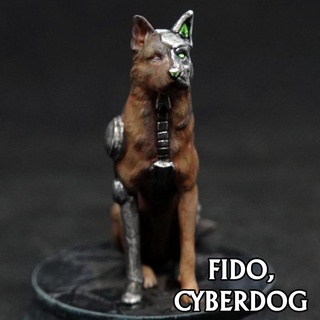 fido cyberdog pre-supported chronicle rpg accessories Tabletop Characters & Creatures Sci-Fi Universe Store animal dog metal robot science space wolf companion german sidekick cyberpunk wargame circuit cyborg sci fi 28mm dnd canine shepherd cyber presupported supported 3d print model - Mito3D