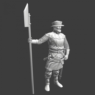 medieval city guard camp northern crusades miniatures Tabletop Characters & Creatures Store 3d stl battle model spear wargaming order infantry 28mm danish swedish crusader teutonic poleweapon 3d print model - Mito3D