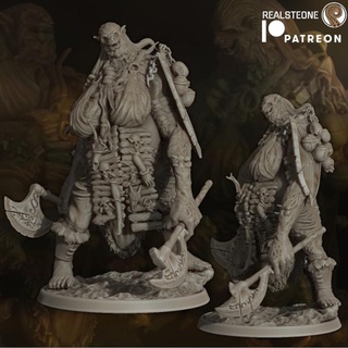 marfa hill giant realsteone miniatures Tabletop Characters & Creatures Fantasy Universe Store axe female shield 3d print model - Mito3D