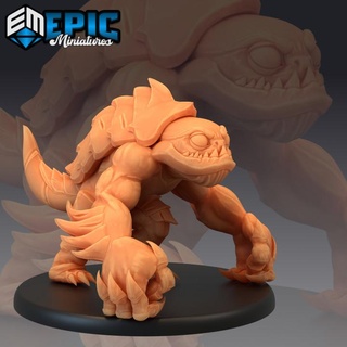 swamp abomination marsh creature turtle beast epic-miniatures Store fantasy medieval monster rpg warhammer sla enemy tabletop dungeon dnd pathfinder npc pre-supported supported pre 3d print model - Mito3D