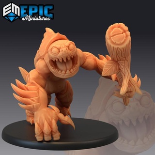 swamp abomination tree branch marsh creature turtle beast epic-miniatures Store fantasy medieval monster rpg warhammer sla enemy tabletop dungeon dnd pathfinder npc pre-supported supported pre 3d print model - Mito3D