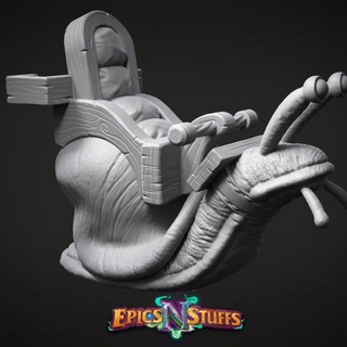 giant snail mount variant 01 miniature - pre-supported epics n stuffs Store animal beast dragons dungeons fantasy monster rpg boardgame tabletop dnd pathfinder ttrpg supported epicsnstuffs 3d print model - Mito3D