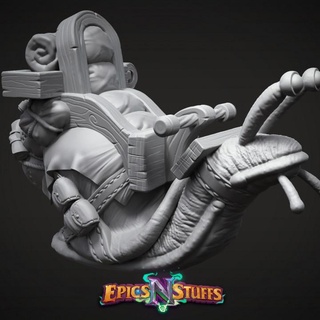 giant snail mount variant 03 miniature - pre-supported epics n stuffs Store animal beast dragons dungeons fantasy monster rpg boardgame tabletop dnd pathfinder ttrpg supported epicsnstuffs 3d print model - Mito3D