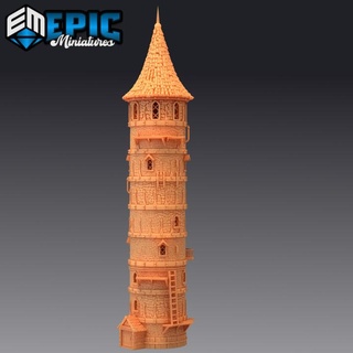 dungeon tower modular wizard hideout playable interior epic-miniatures Store dragon fantasy halloween horror medieval monster rpg warhammer sla enemy tabletop dnd pathfinder npc pre-supported supported pre 3d print model - Mito3D