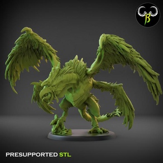 chaoscatrice claybeastcreation Tabletop Characters & Creatures Store demon beast bird chicken chaos feather cocatrice 3d print model - Mito3D