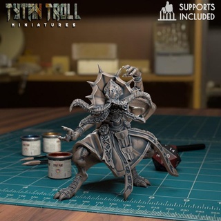 brainflayer 04 pre-supported tytantroll miniatures Tabletop Characters & Creatures Store brain dragons dungeons fantasy scale miniature minis dnd 32mm flayer presupported 3d print model - Mito3D