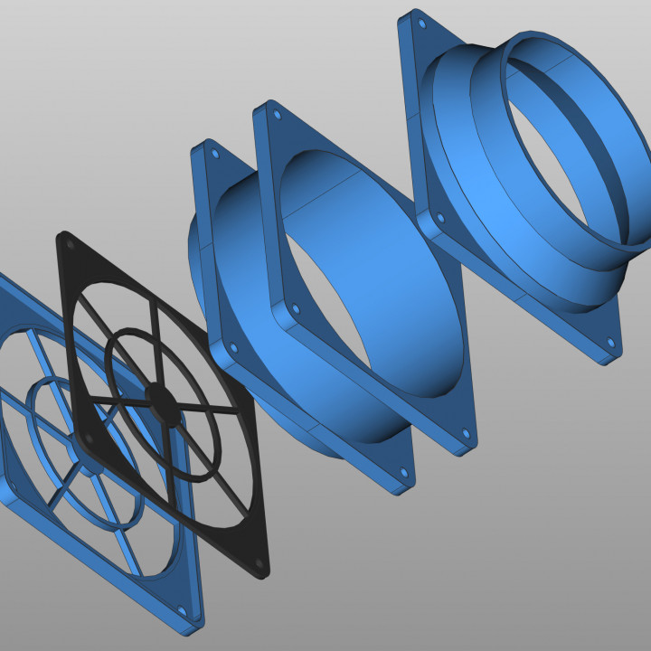 hava ekstraktör jorge Perez paz yedek parçalar inşa etmek 3D yazıcı hayran sonsuzluk 3d Yazdır egzoz vantilatör ender3pro püskürtmek kabin çıkarıcı boya 3D print model - Mito3D
