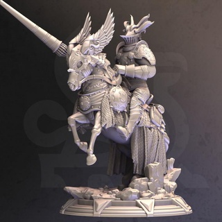 gothic knight - brax attican dm-stash Tabletop Characters & Creatures Fantasy Universe Store medieval horse pc cavalry lance npc teutonic 3d print model - Mito3D