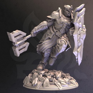 holy paladin - cardioth dm-stash Tabletop Characters & Creatures Store fighter human vengeance cleric oath conquest 3d print model - Mito3D
