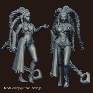 buz tanrıça 32mm dnd minyatür etantsavage masaüstü karakterler yaratıklar mağaza Sanat fantezi Shiva Kadın hayran final 3d print model - Mito3D
