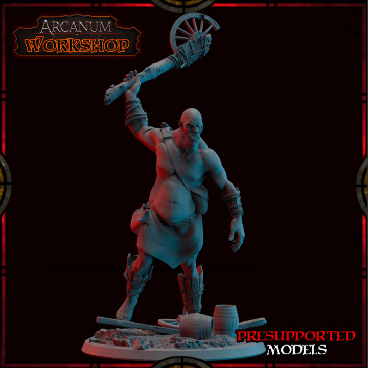 giant attack arcanum workshop Tabletop Characters & Creatures Store creature epic fantasy miniatures troll wargaming warhammer tabletop dungeon dnd 3D print model - Mito3D
