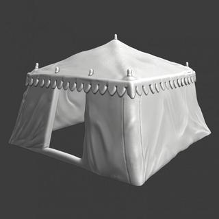 Ortaçağa ait Meydan çadır kuzey Haçlı seferleri minyatürler masaüstü 3D yazdırılabilir arazi mağaza 3d Yazdır stl aksesuar Antik model savaş oyunları kuşatma 28mm kamp 3d print model - Mito3D