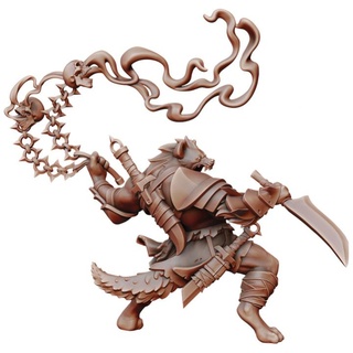 gnoll Flind manuel boria tavolo 3D stampabile terreno negozio draghi dungeon fantasia warhammer miniatura dnd iena 3d print model - Mito3D