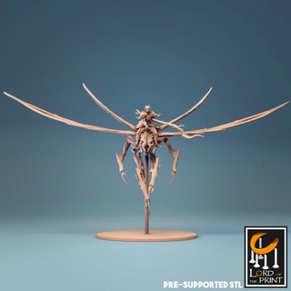 dragonfly cavalry b lord print Tabletop Characters & Creatures Store creature dragon insect 3d print model - Mito3D