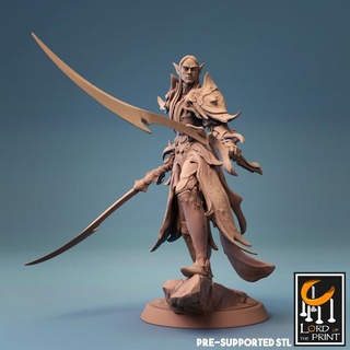 elf captain lord print  Tabletop Tabletop Characters & Creatures Store elf insect captain  3d print model - Mito3D
