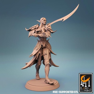 elf warrior sword duelist lord print Tabletop Characters & Creatures Store insect 3d print model - Mito3D