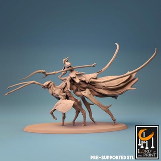 leaf walker cavalry b lord print Tabletop Characters & Creatures Store elf insect 3d print model - Mito3D