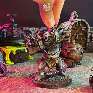 dungeon trolls pre-supported cast n play Tabletop Characters & Creatures beast creature dungeons fantasy forest support troll tribes tribe castnplay thamarya 3d print model - Mito3D