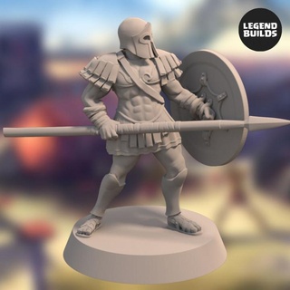 reino Eros soldado lanza pose 4 Legendbuilds mesa caracteres criaturas Ejército dragones mazmorras fantasía rpg juego guerra ttrpg 3d print model - Mito3D
