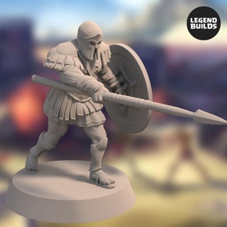 reino Eros soldado lanza pose 5 Legendbuilds mesa caracteres criaturas Ejército dragones mazmorras fantasía rpg miniatura aventuras ttrpg 3d print model - Mito3D