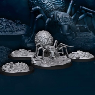 reina arañas hijos juegos mesa caracteres criaturas 3dprint araña Patreon davalegames 3d print model - Mito3D